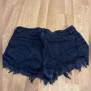 Black jean shorts  size 13